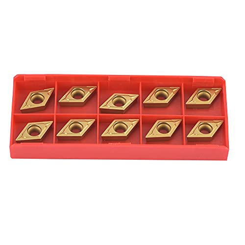 Plaquitas indexables, 10 piezas Dcmt11t304-Hm Ybc251 Dcmt32.51-Hm Cnc Inserto de carburo cementado Hoja Torno Herramienta Torno