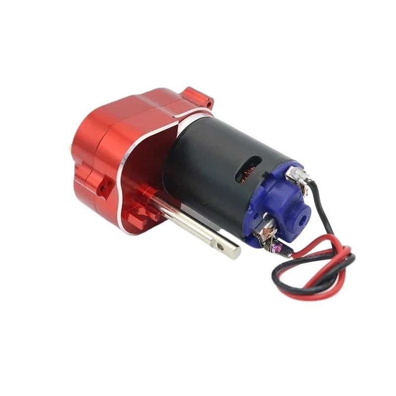 Caja engranajes metal CNC para coche RC MN78 MN82 MN168 | Caja engranajes mecanizada CNC incrementa resistencia al desgaste y rendimiento en escalada.(Red)