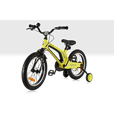 Beehive Yellow and Black Children's Bicycle with Stabilisers Brakes and Bell 16 inch Age 4-7 Kids Cover