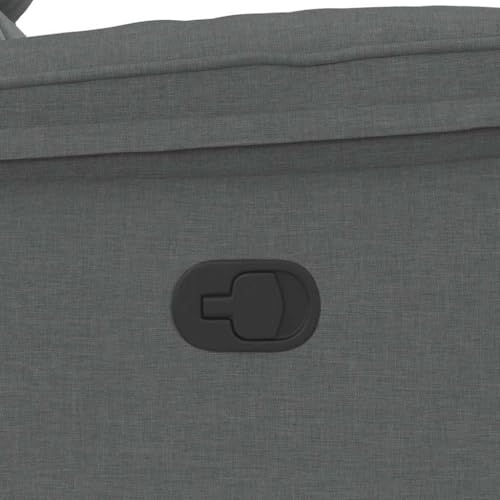 Sillón Plegable Tela Gris Oscuro miniatura 7