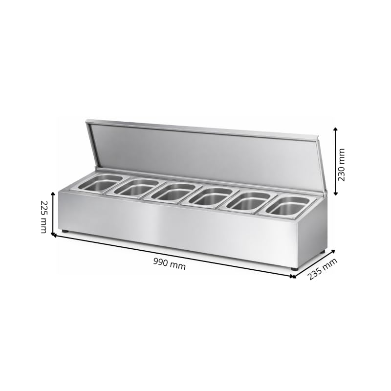 Générique Supporto per Vasche Gastro GN 1/6-6 Slot