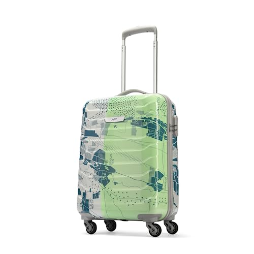 Skybags-Trooper-55-cms-Small-Cabin-ABS-Hardsided-4-Wheels-Spinner-Printed-LuggageSuitcaseTrolley-Back-Pale-Green
