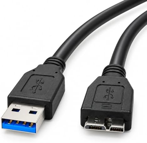 AAA PRODUCTS USB 3.0 Cable for Western Digital/WD/Seagate/Clickfree/Toshiba/Samsung Portable Hard Drive – Length: 50cm