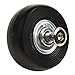Luggage Replacement Wheels for Suitcase - 1 Set of Black Rubber Wheels with Metal Axles, 2-Pack with Screws and Tools, Compatible with 40-64mm Wheel Sizes, Smooth Rolling Dual-Bearing Design(B)