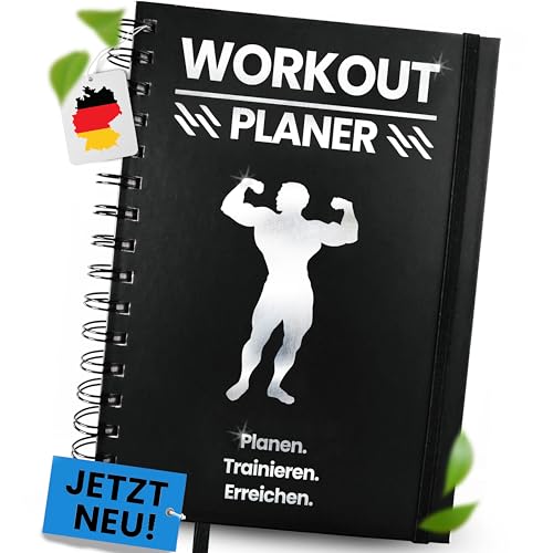 PEAK PULSE Workout Planer - Trainingstagebuch, Fitness Planer, Fitnesstagebuch, Notizbuch für Krafttraining, Bodybuilding, Hometraining, Training, Crossfit & Gym - A5 Hardcover, Premium Qualität