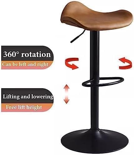 Tabouret de comptoir dos nu réglable en hauteur pour îlot de cuisine - 5
