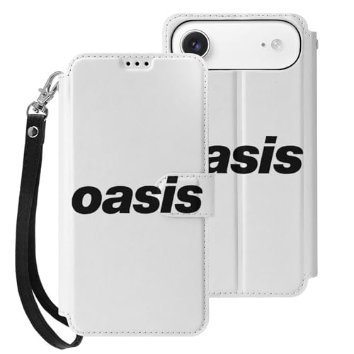iPhone17Air用ケース 手帳型 オアシス OASIS バンド スマホケース ストラップ付き 財布型 アイフォン17Air用ケース おしゃれ 軽量 背面 携帯カバー カード収納 スタンド機能 PUレザー 耐衝撃
