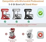 Bamboo Mixer Slider for KitchenAid 5-8 Qt Bowl Lift Stand Mixer Moving Tray Slide Mat for Bowl Lift Stand Mixer Attachments Sliding Tray