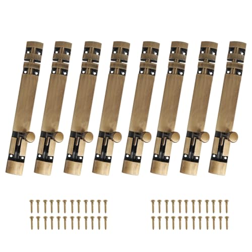 Image of Volo Premium 6 inch Xylo Tower Bolt /Door Latch /kundi /chitakni /Chitkini (Stainless Steel Rod) (Antique Brass Finish) (Size 150mm) (6 inch- 150 mm, 8)