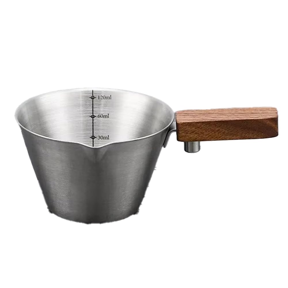 CTRLZS Espresso Measuring Cup withScale Stainless Steel Coffee Pouring Cup,Tool forCoffee Making B