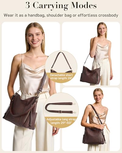 Missnine Hobo Bag para mujer bolso vegano miniatura 4