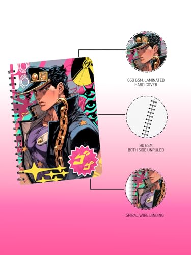 Image of Star Platinum Anime Sketchbook A5 Spiral Drawing Sketch Book Unruled for Kids Students Gift