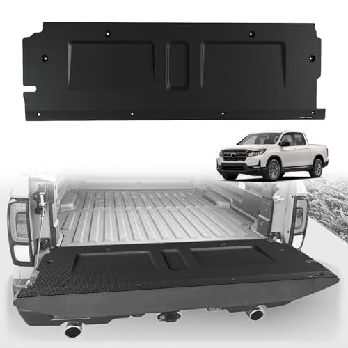 Image of TripleAliners Tailgate Mat Compatible with 2017 2018 2019 Honda Ridgeline Accessories, Tailgate Cover Custom Fit All Weather Protection Pickup Liner