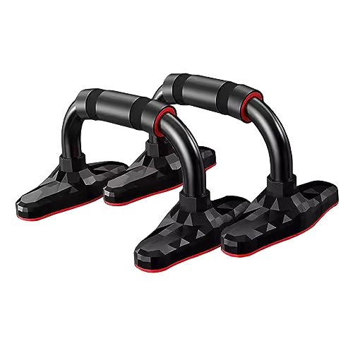 ERRULAN Steel Push Up Handles for Floor - Push Up Stands Strength Training, Non Slip Strength Workouts Dip Stands for Teens Adult Male