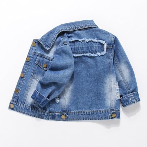 Toddler Kid Boys' Denim Jacket Long Sleeve Button Down Jeans Jacket Autumn Spring Casual Outerwear Cowboy Clothing3