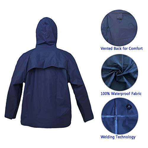 Ultra-Lite Rain Suit for Men Women Waterproof Protective Rain Coat with Pants 2 Pieces Rain Gear3