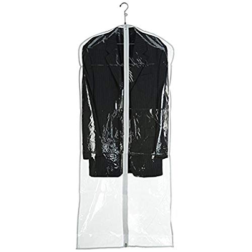 Econoco 54/C Garment Cover, 3 Gauge Vinyl with Center Zipper (No Oval Window), 24