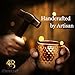 COPPER-BAR Moscow Mule Copper Mugs - Unique HANDCRAFTED Gift Set of 4, Hammered by Artisan, 100% Pure Solid Copper Cups 16oz for Drinking Water & Cocktails, Include 19 Pcs accessories & Special Opener