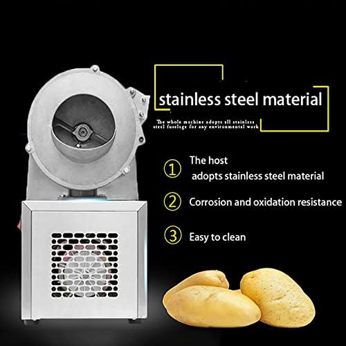 Electric shredding and Slicer, Stainless Steel Home French Fry Dicer Slicer Manual Cutting Kitchen Appliance Robust and Durable