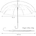 Liberty Imports Pack of 12 Wedding Style Stick Umbrellas 46