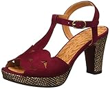 target_gender; female Chie Mihara Damen Egeo Sandale mit Absatz, Granat, 40 EU