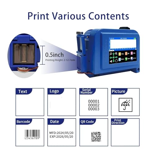 Machine de codage d'images portable DC11 jet d'encre 0,5 pouce - 5