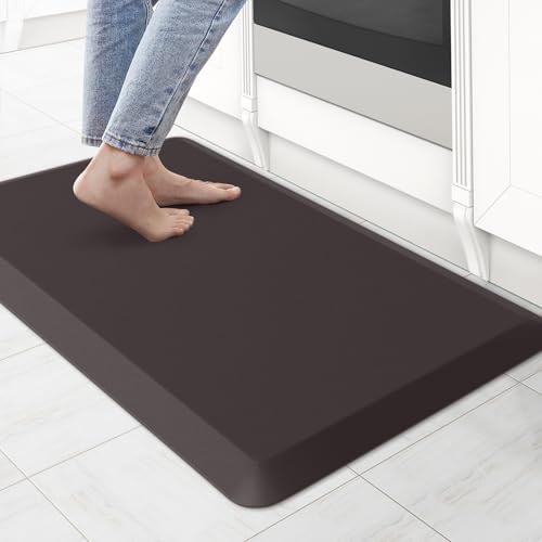 Image of KitchenClouds Kitchen Mat Cushioned Anti Fatigue Kitchen Rug Non Slip Standing Mat Comfort Floor Mats for Sink Office (17.3 inchx60 inch- 0.8inch)