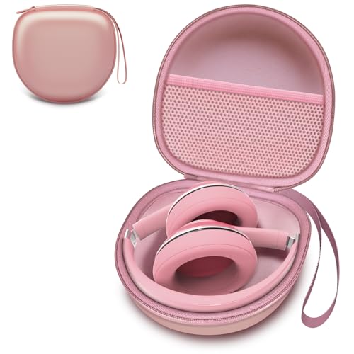 Image of Headphone Case Compatible with Glynzak /BERIBES /TOZO /KVIDIO /Beats /Soundcore Anker /JBL Noise Cancelling Over-Ear Headphones, Rose Gold