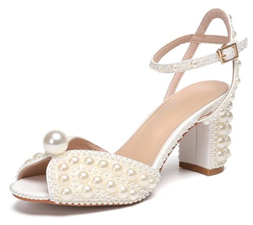 Chaussures de mariage à talon aiguille Lh001 souliers ivoire de haute finition
