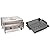 Cuisinart CGG-306 Chef's Style Portable Propane Tabletop 20,000 BTU Professional Gas Grill + Cuisinart CNW-328 Non Stick 11-Inch Grill Wok