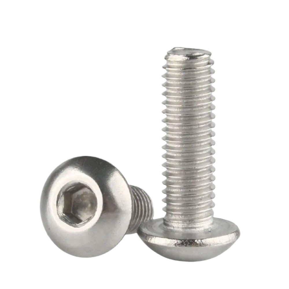 Viti Bulloni, Viti a esagono Incassato in Acciaio Inossidabile 304 Grigio Argento M2-M6 4-50 mm Confezione da 10/50(M3 X 50pieces,45mm)