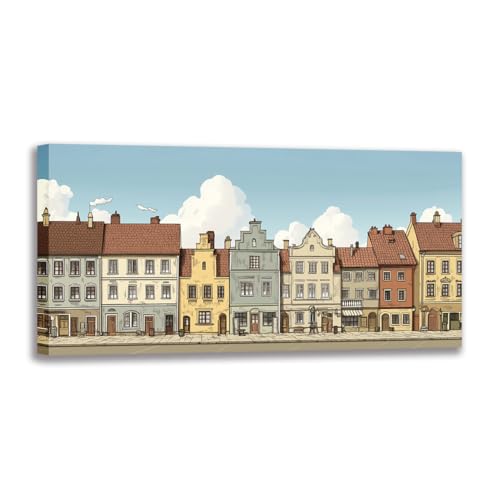 Affiche sur toile paysage architectural Europe de l'Est décoration maison