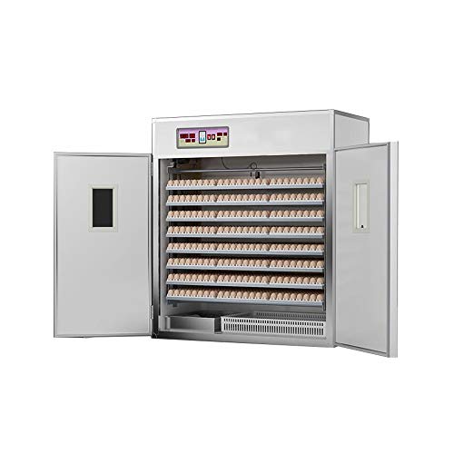IUBGFTO Incubadora de Huevos, nacedora de Aves de Corral Grande con Giro automático, Control de Temperatura y volteador automático de Huevos, para Pollos, Patos, pájaros y más (176 Huevos)