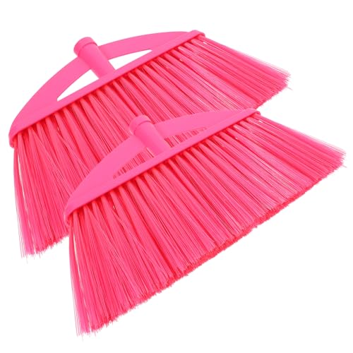 BUTIFULSIC Sweeper Head Broom Replacement 2pcs Plastic Broom Head for Household Office Garage Use