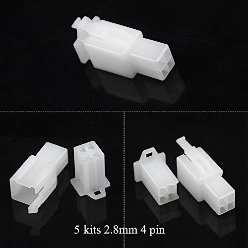 Wmycongcong 400 Pcs 2.8Mm 2 3 4 6 9 Pin Automotive Electrical Wire Connectors Pin Header Crimp Wire Terminals And 25 Kits 4Mm Car Motorcycle Bullet Terminal Wire Connector #TOP3