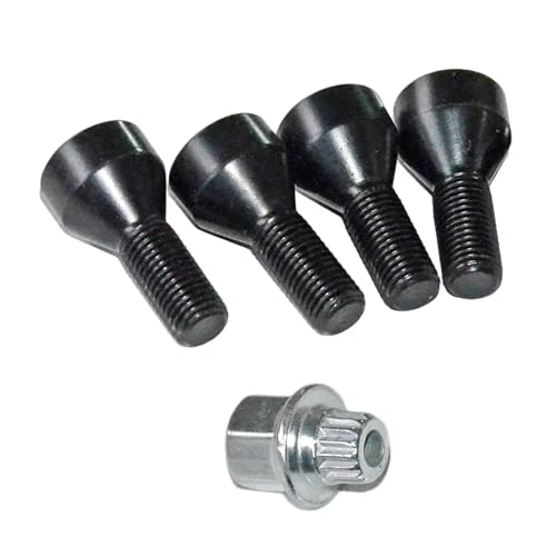 Evita el robo de llantas con los pernos de rueda y cerradura negra para coche BMW 128i y 318i