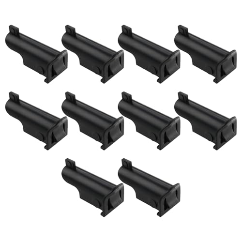 eMagTech 10 piezas de extensión de puerta plegable de plástico compatible con Haller compatible con USM compatible con USM Haller negro