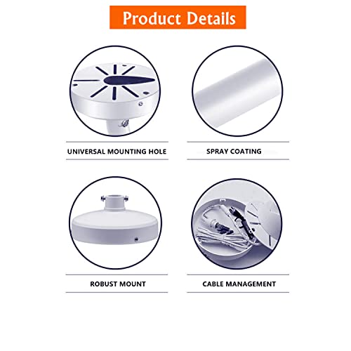 Image of Security Camera I Type Wall Mount Bracket, Dome Camera Mount Universal Camera Wall Mounting Bracket /IP Camera for CCTV Security Camera (200mm /7.87 inch Length I Mount)