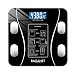 Raganet, Báscula Electrónica Bluetooth, Digital e Inteligente, Para Medir Peso, Grasa Corporal y Muscular, Recargable Via USB, de Vidrio Templado (Color Negro)