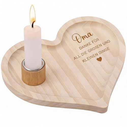 Namalu Oma Geschenk, Geschenke zu Weihnachten für Oma Holz Tablett in...