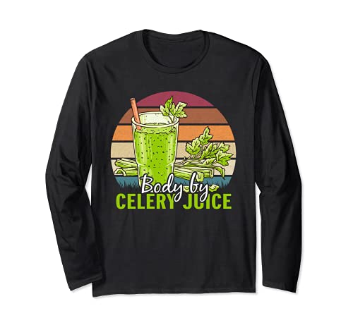 Body by Celery Juice végétalien alimenté par un régime Manche Longue