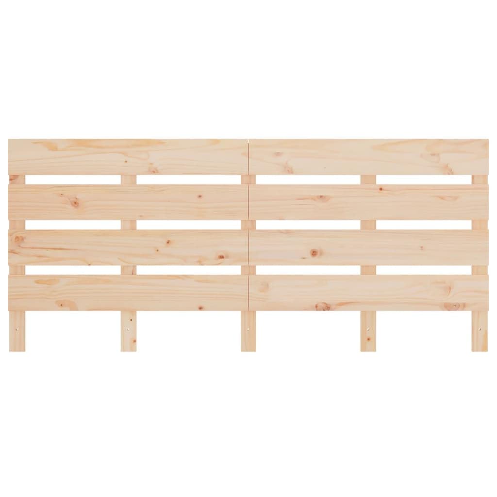 vidaXL Cabecero Cama Cabezal Dormitorio Estructura Habitación Mobiliario Muebles Decoración Adorno Madera Maciza de Pino 150x3x80 cm