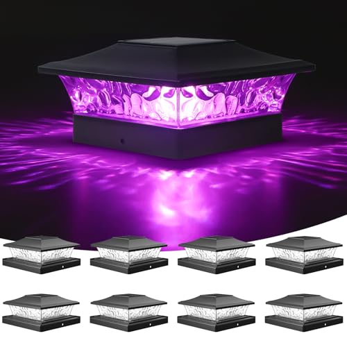 Solar Post Cap Lights VOLISUN 16 Pack - RGB Color Changing, IP64 - View #4