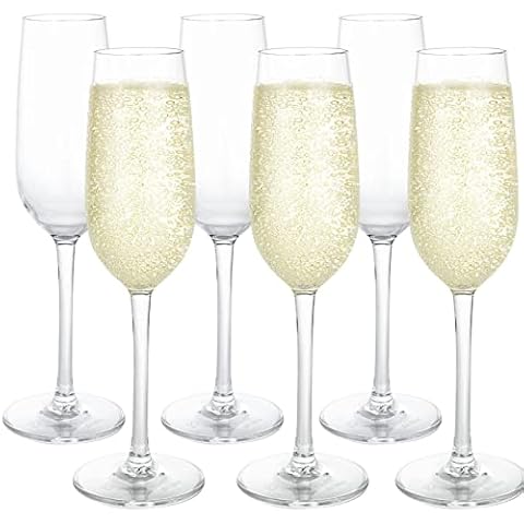 YOUNTHYE 6Pcs Reusable Plastic Champagne Glasses Cover