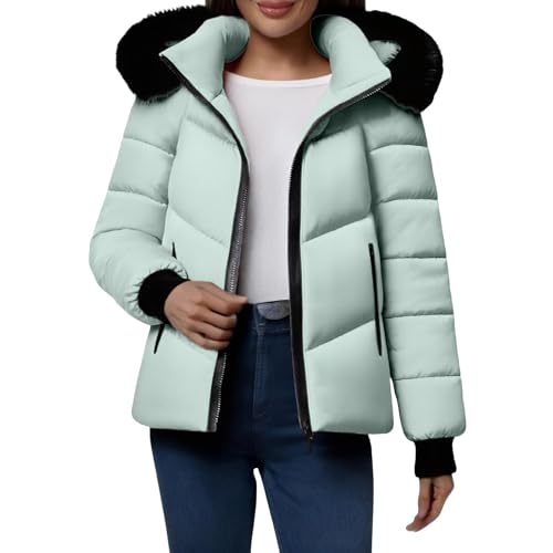 Doudoune courte femme anti-pluie manteau hiver chaud coupe-vent capuche