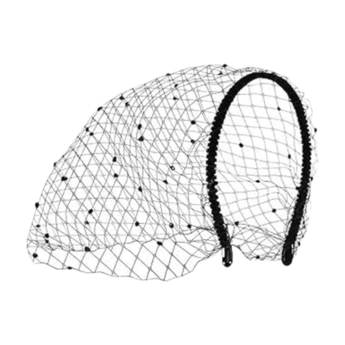 Víspera funeraria | Banda de boda vintage | Accesorio para el cabello elegante para mujer | Grupo cómodo para bailes Máscara de boda de ceremonias de té Travel Disfraz cosplay Retro Accessory