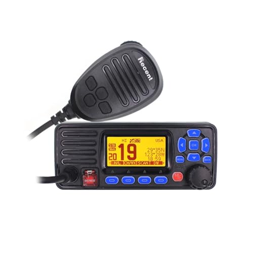 Walkie-talkies, Walkie Talkie RS-509MG Posicionamiento GPS incorporado VHF Transceptor marino IPX7 Impermeable 25W Radio marina DSC Para senderismo y acampada