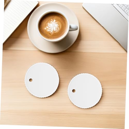 Couvercles de gobelets papier jetables avec paille couvercle étanche verres - 7