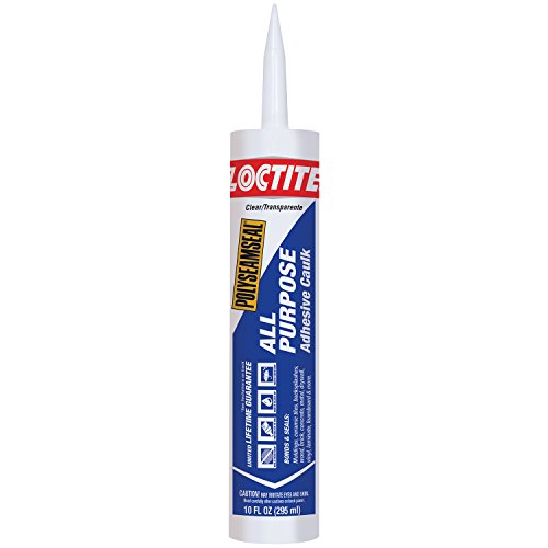 Loctite Polyseamseal Clear All Purpose Sealant, 10-Fluid Ounce Cartridge, 12-Pack (2154740-12)