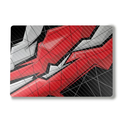 Image of Carbon Fiber Laptop Skin Compatible with Alienware M18 R2 (2024) - Polygon Grunge - Premium 3M Vinyl Protective Wrap Decal Cover - Easy to Apply | Crafted in The USA by MightySkins